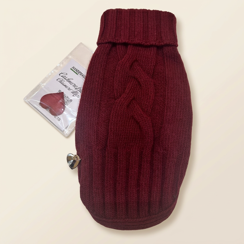 Pull Treccia burgundy
